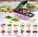 16 in 1 Multifunctional Vegetable Chopper Handle Food Grate Food Chopper Vegetable Slicer Dicer Cut Kitchens Accessories