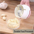 MINI FOOD CHOPPER Powerful Meat Grinder Hand-power Food Chopper Mincer Mixer Blender Chop Meat Fruit Vegetable Nuts Shredder