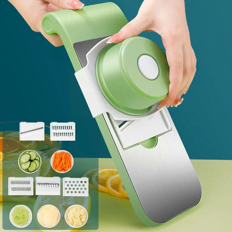 Multifunctional Vegetable Cutter Grater For Vegetables Slicers - Shredders Peeler Carrot Fruit Vegetable Cutting Kitchen Tool ( Random Colors)