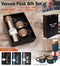 Steel Vacuum Flask Set with 3 Stainless Steel Cups Combo - 500ml - Keeps HOT/Cold | Ideal Gift for Winter